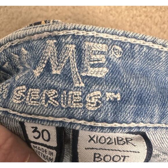 Y2K Style Miss Me Women’s Jeans M Series Sz 30 Boot Cut Blue Western Bling Flare - Picture 6 of 16